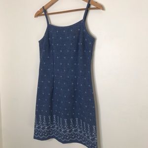 Vintage Chambray baby floral mini dress